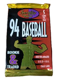 1994 Pinnacle Sportflics 2000 Rookie & Traded MLB Baseball - Hobby Pack