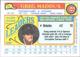 1990 Topps Major League Leaders MINI cards - Retail Wax Pack