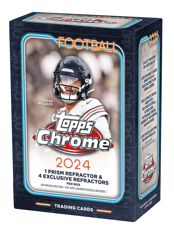 2024 Topps Chrome NFL Football cards - Blaster Box