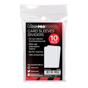 Ultra Pro White Trading Card Dividers (10ct)