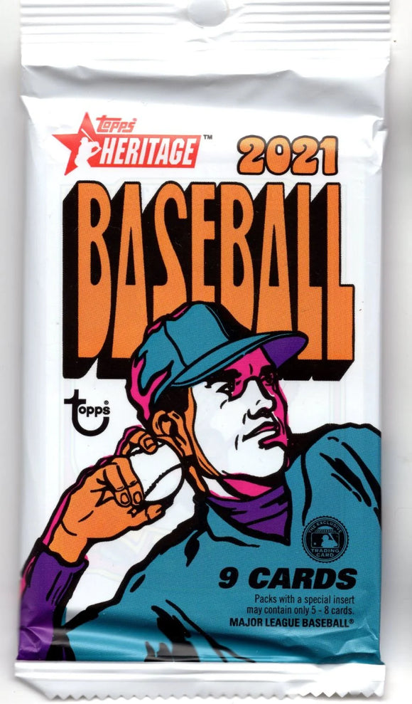 2021 Topps Heritage MLB Baseball cards - Retail Pack