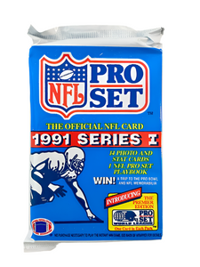1991 NFL Pro Set Series 1 NFL Football - Retail Pack