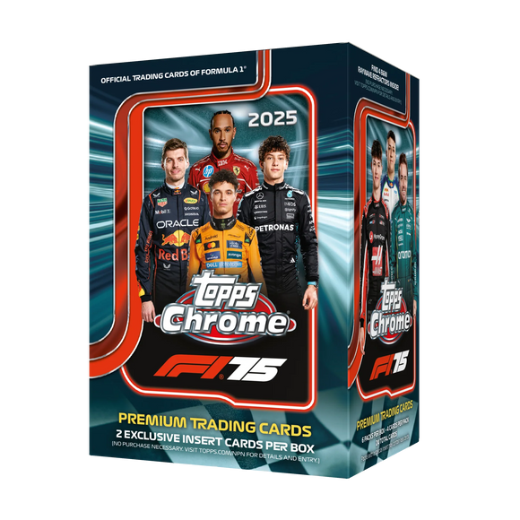 2025 Topps Chrome Formula One (F1) Racing Trading Cards - Blaster Box