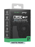 Palms Off Gaming Blackout Deck Sleeves - Standard Size - Black - Matte