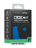 Palms Off Gaming Blackout Deck Sleeves - Standard Size - Blue - Matte
