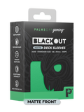 Palms Off Gaming Blackout Deck Sleeves - Standard Size - Jade - Matte