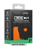 Palms Off Gaming Blackout Deck Sleeves - Standard Size - Orange - Matte