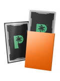 Palms Off Gaming Blackout Deck Sleeves - Standard Size - Orange - Matte