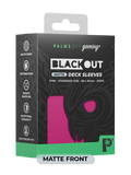 Palms Off Gaming Blackout Deck Sleeves - Standard Size - Pink - Matte