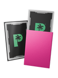 Palms Off Gaming Blackout Deck Sleeves - Standard Size - Pink - Matte