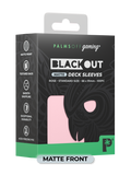 Palms Off Gaming Blackout Deck Sleeves - Standard Size - Rose - Matte