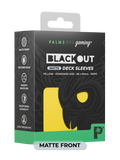Palms Off Gaming Blackout Deck Sleeves - Standard Size - Yellow - Matte