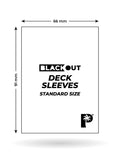 Palms Off Gaming Blackout Deck Sleeves - Standard Size - Green - Matte