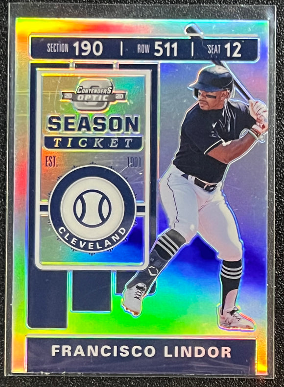 Francisco Lindor - 2020 Panini Chronicles Contenders Optic Baseball SEASON TICKET SILVER #17