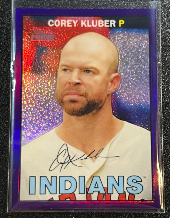 Corey Kluber - 2016 Topps Heritage Chrome PURPLE #THC428