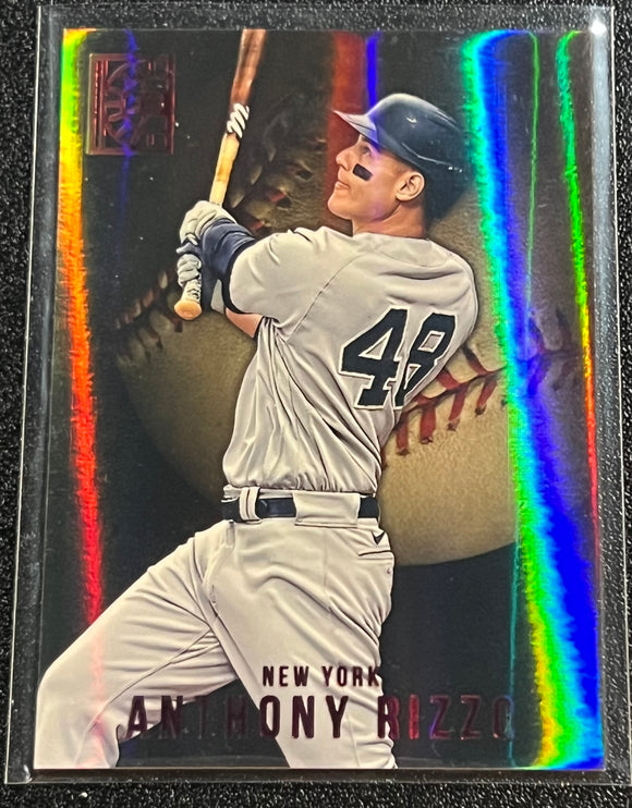 Anthony Rizzo - 2022 Panini Capstone Baseball RED HOLO #77 -Yankees