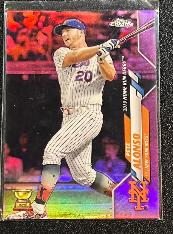 Pete Alonso - 2020 Topps Chrome HOME RUN DERBY PINK REFRACTOR #U-86
