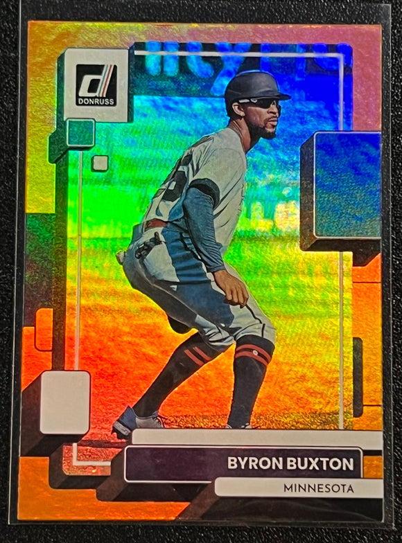 Byron Buxton - 2022 Panini Donruss Baseball ORANGE #111 - Twins