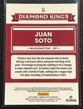 Juan Soto - 2022 Panini Donruss Optic Baseball DIAMOND KINGS #20