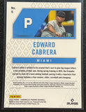 Edward Cabrera RC - 2022 Panini Chronicles Phoenix Baseball BUILDING BLOCKS PARALLEL #6