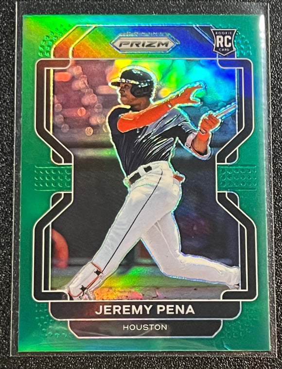 Jeremy Pena RC- 2022 Panini Prizm Baseball GREEN Parallel #17