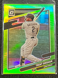 Trent Grisham - 2021 Panini Donruss Optic Baseball LIME GREEN Parallel #125