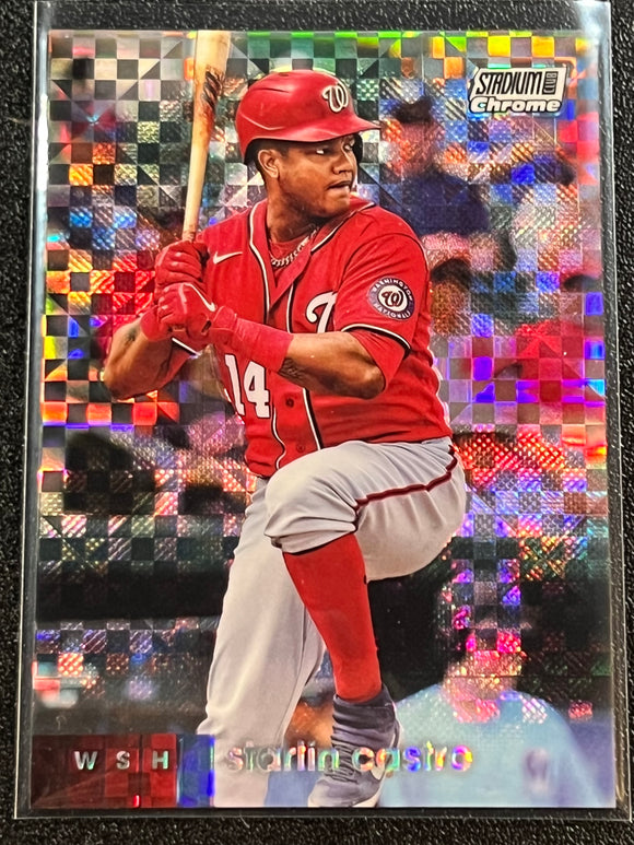 Starlin Castro - 2020 Topps Stadium Club Chrome Baseball X-FRACTOR #357