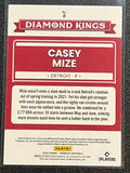 Casey Mize - 2022 Panini Donruss Baseball Diamond Kings #8