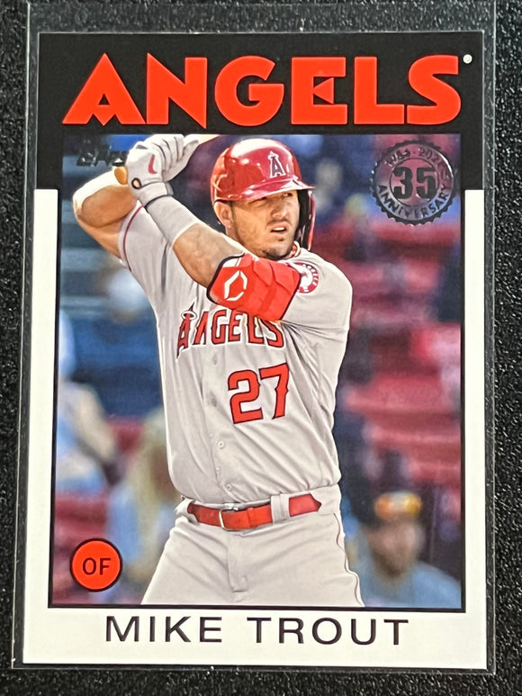 Mike Trout - 2021 Topps Baseball Series 1 35th Anniversary Insert #86B-1