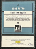 Christian Yelich - 2022 Panini Donruss Baseball 1988 RETRO PURPLE Parallel #266