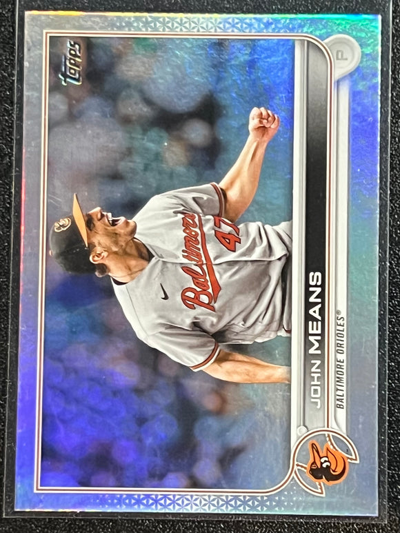 John Means - 2022 Topps Series 1 Baseball SILVER HOLO FOIL #253