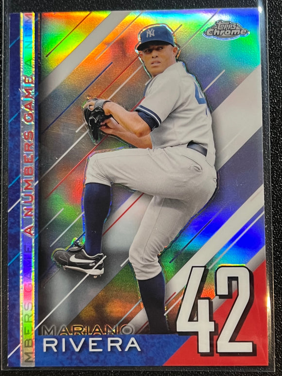 Mariano Rivera - 2020 Topps Chrome A NUMBERS GAME REFRACTOR #NGC-13