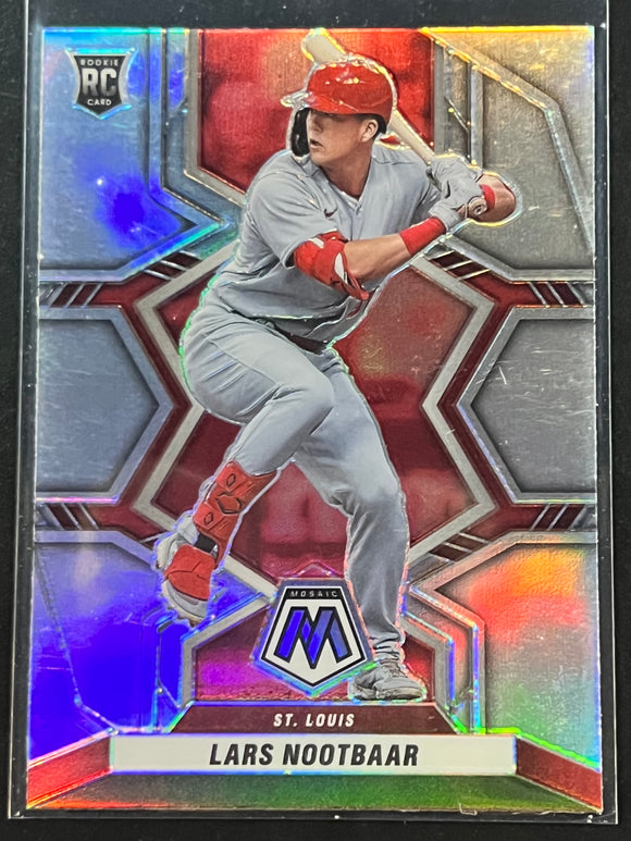 Lars Nootbaar RC  - 2022 Panini Mosaic Baseball SILVER PRIZM #243