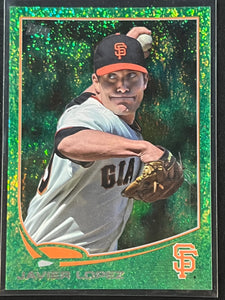 Javier Lopez - 2013 Topps Baseball GREEN SHIMMER #192