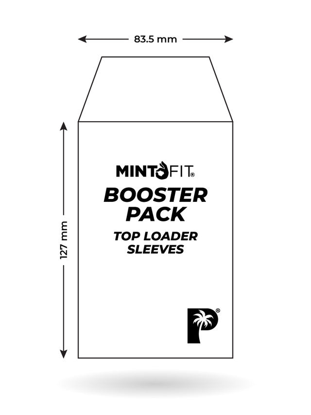 Palms Off Gaming MintFit Booster Pack Toploader Sleeves - Extra Thick ...