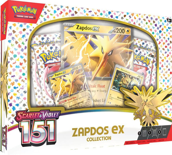 Pokemon TCG Scarlet & Violet 151 Zapdos EX - Collection Box