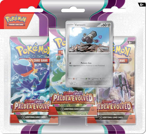 Pokemon Scarlet & Violet: Paldea Evolved 3x Booster Blister Pack