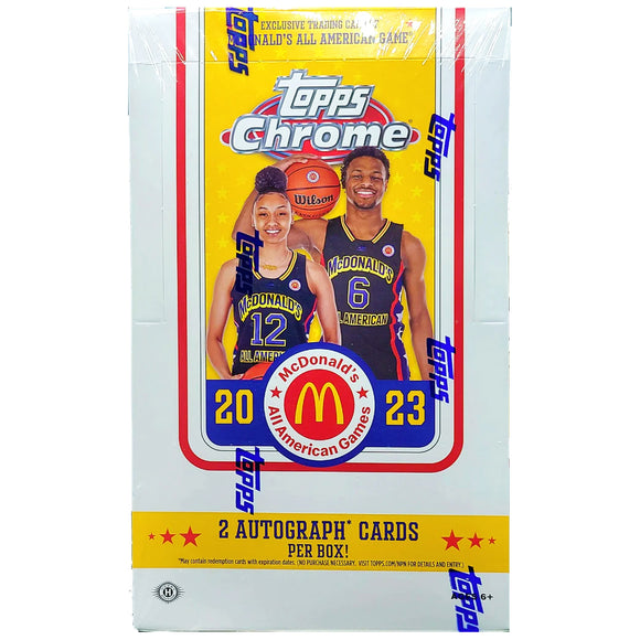 2023 Topps Chrome McDonald's All American Basketball cards - Hobby Box
