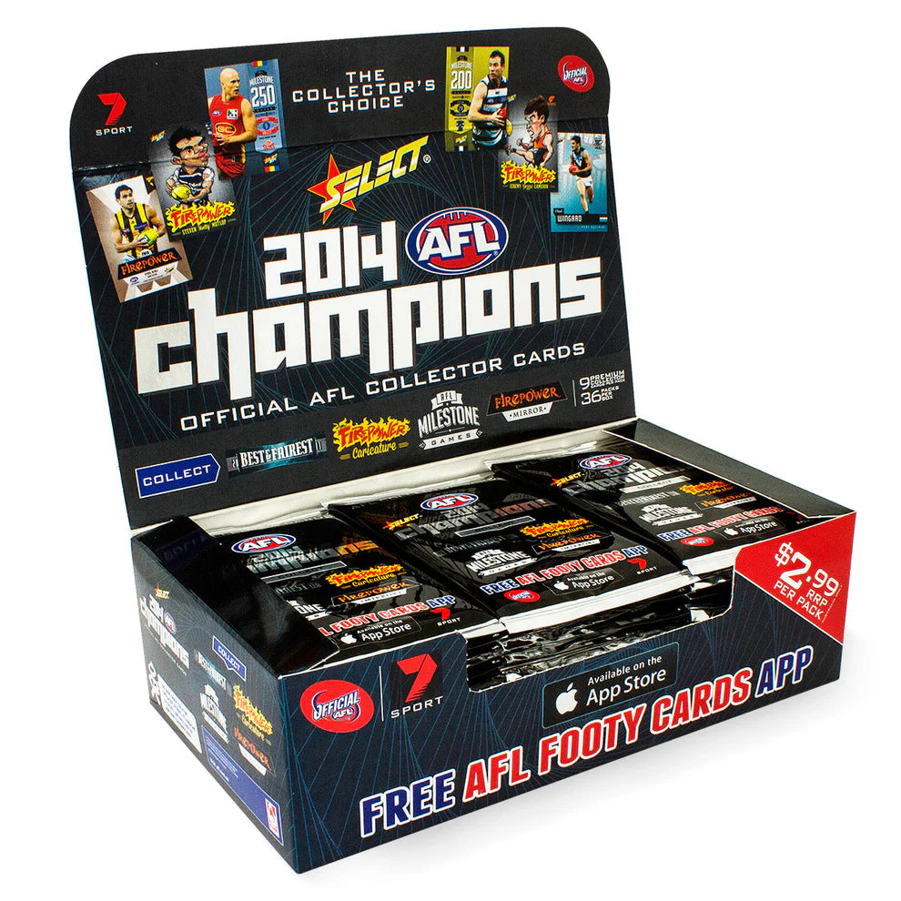 2014 Select AFL Champions footy cards - Retail Box (36ct) – The Traders ...