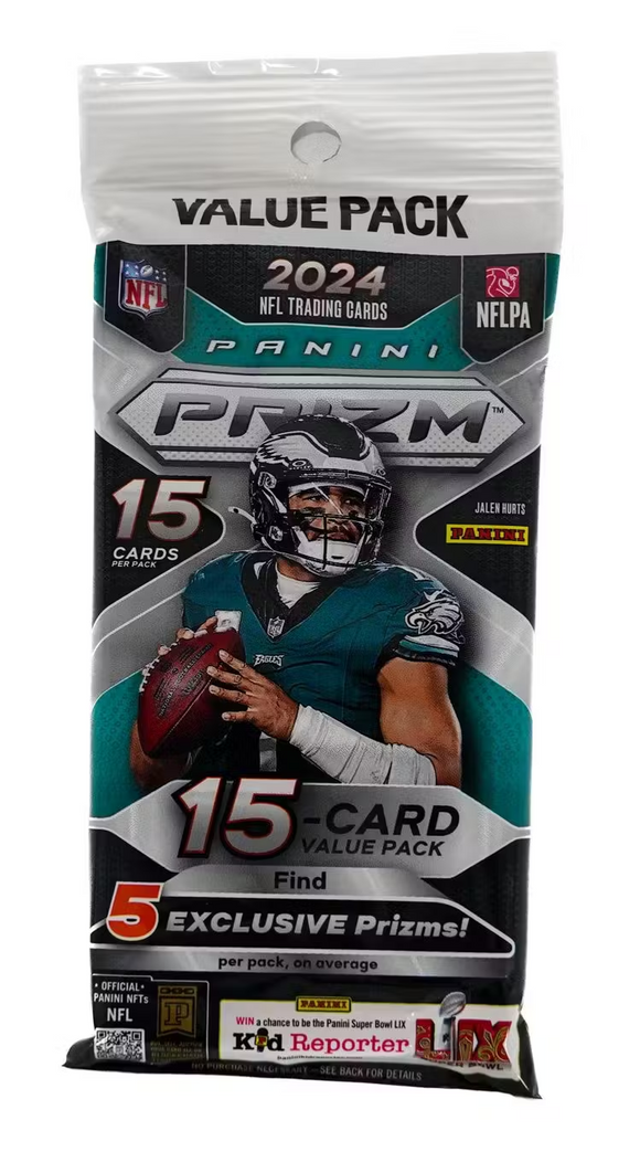 2024 Panini Prizm NFL Football - Cello/Fat/Value Pack