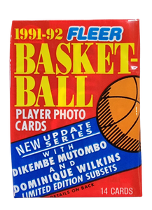 1991-92 Fleer Series 2 NBA Basketball cards - Hobby Pack