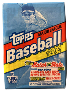 1992 Topps MLB Baseball - Retail Pack