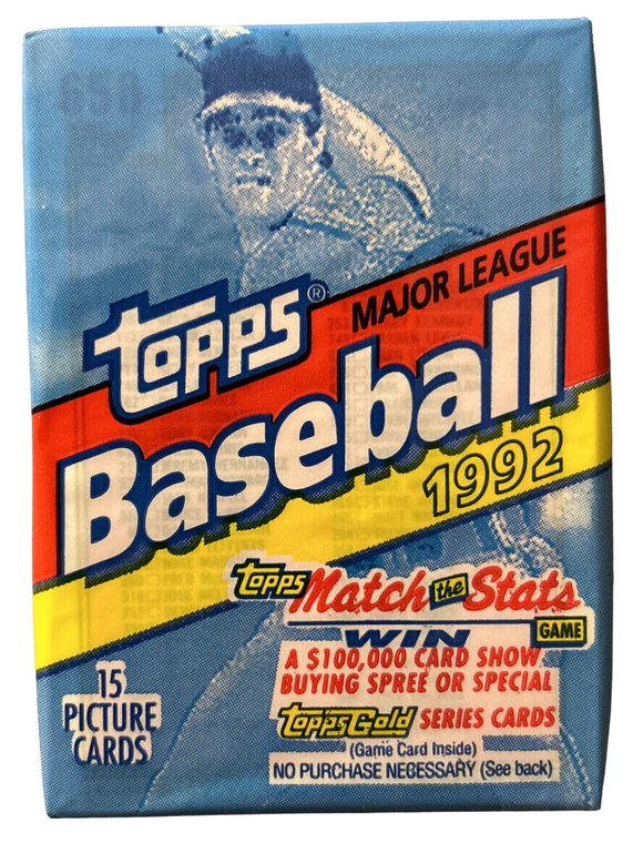 1992 Topps MLB Baseball - Retail Pack