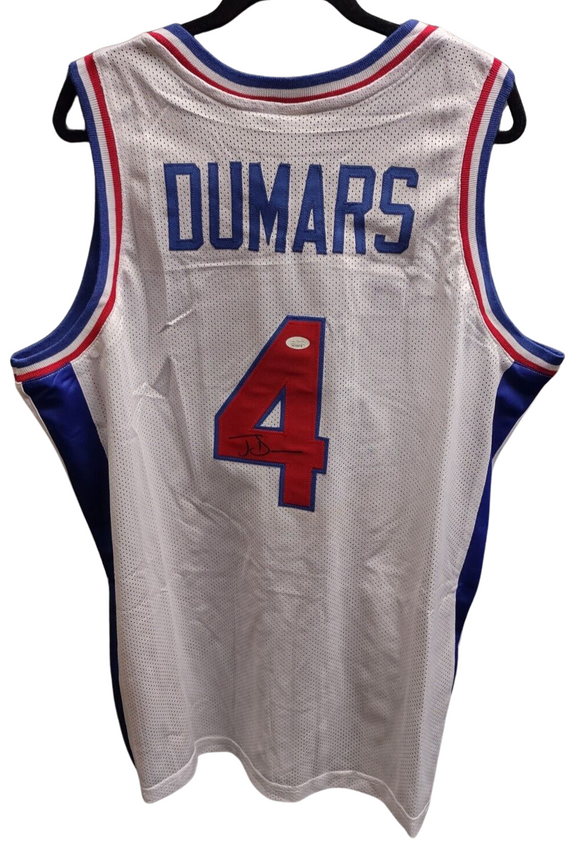 Joe Dumars Authographed Pistons Basketball Jersey w/ COA