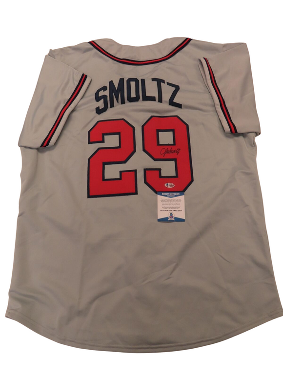 John Smoltz HOFer Autographed Braves Baseball Jersey w/ COA
