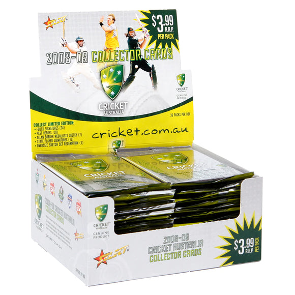 2008-09 Select Cricket Australia trading cards - Retail Box (36ct)