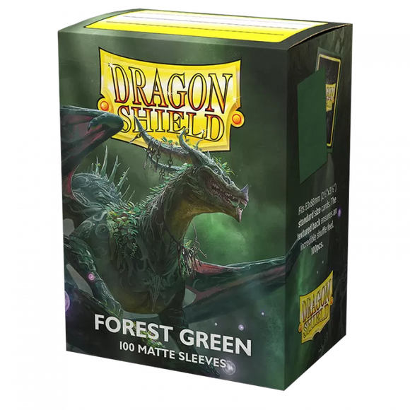 Dragon Shield Deck Sleeves - Matte Forest Green (100ct)