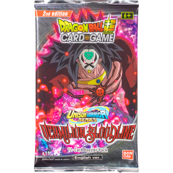 Dragon Ball Super TCG Unison Warrior Vermilion Bloodline 2nd Edition Booster Pack