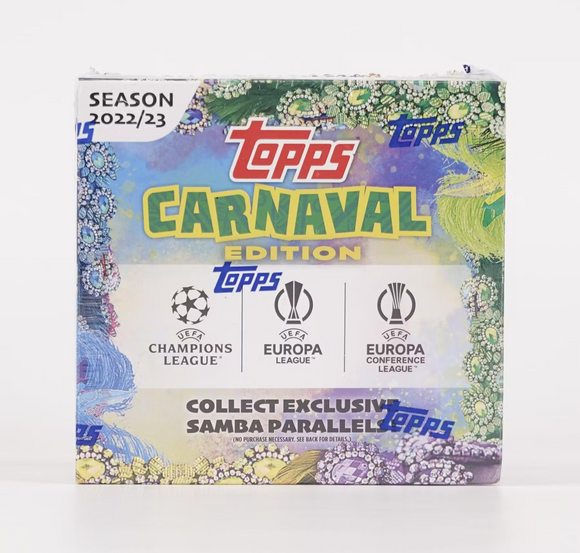 2022-23 Topps Carnaval Edition UEFA Club Competitions Soccer - Hobby Box