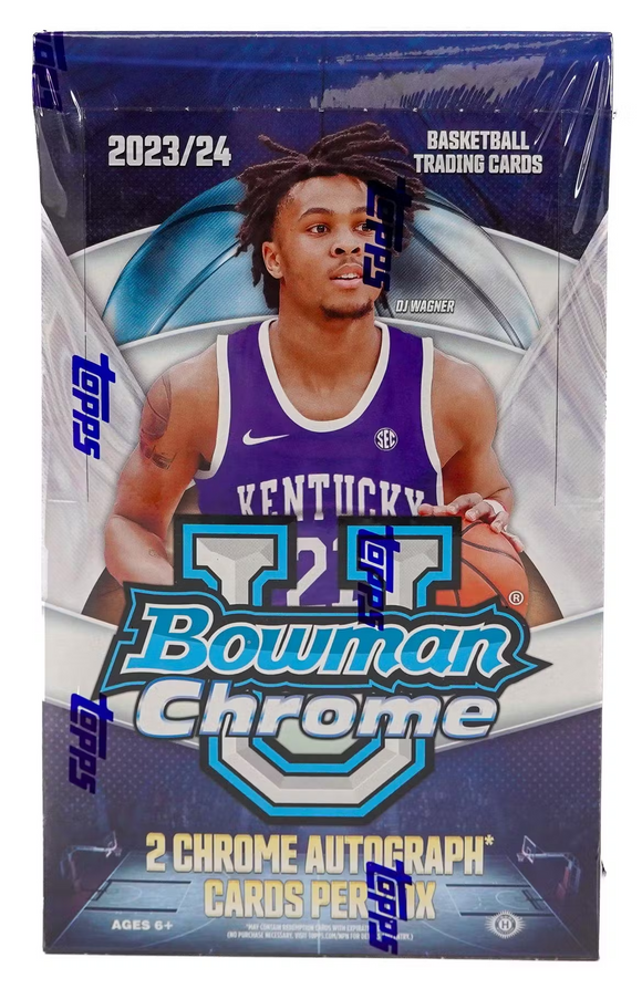 2023-24 Topps Bowman University Chrome Basketball cards - Hobby Box